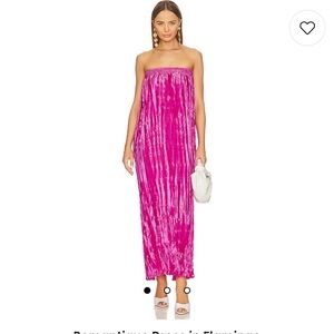 L’idee Hot Pink Midi Dress